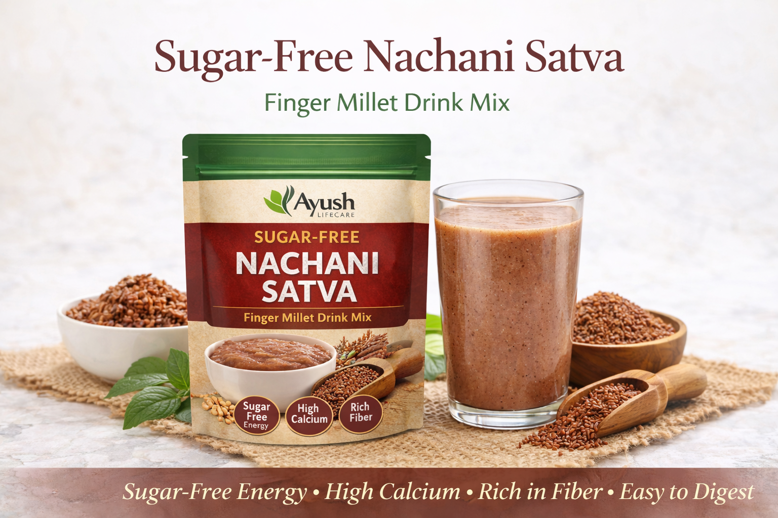 ayush lifecare sugarfree nachni satva